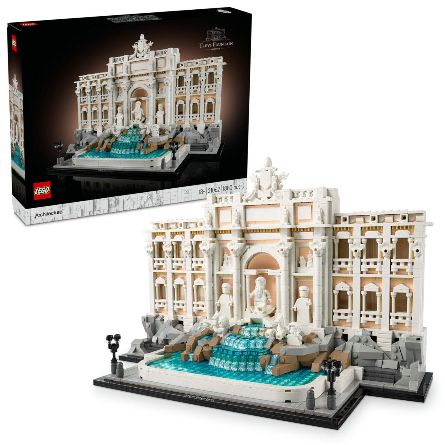 LEGO® Architecture 21062 Trevi-Brunnen - Modell für Erwachsene ab 18 Jahren