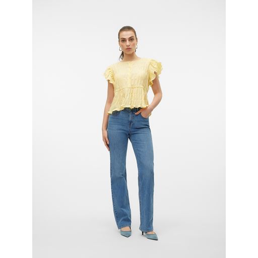Vero Moda Tessa Højtaljede Jeans, Medium Blue Denim, W30/L32