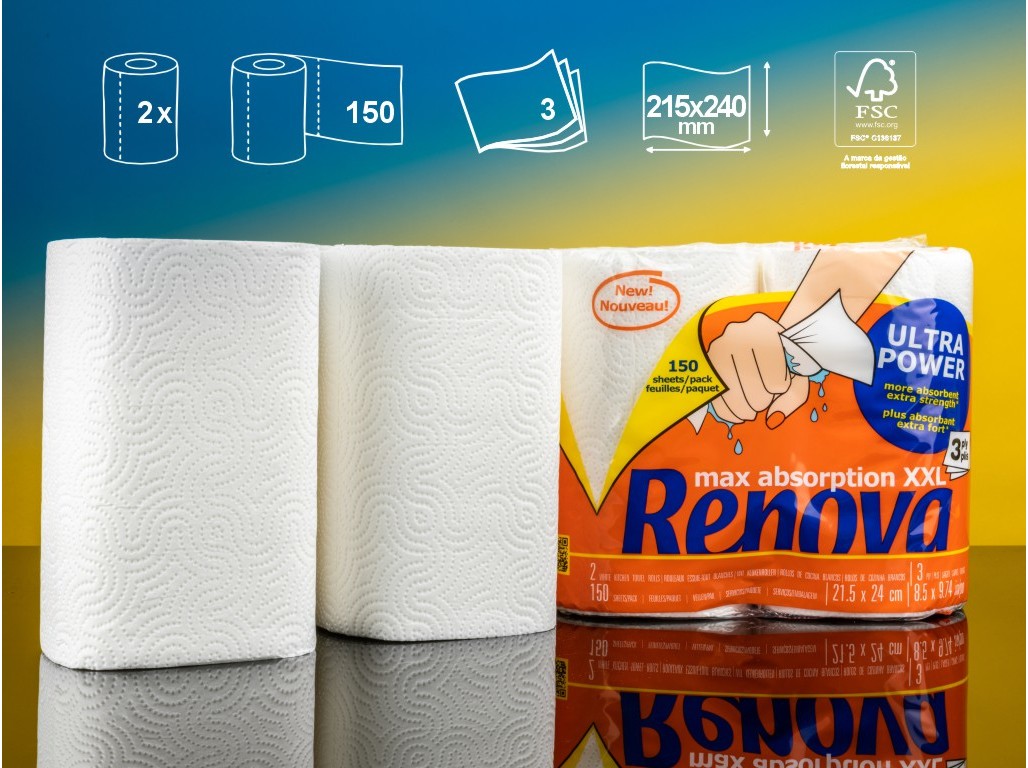 ROLOS COZINHA RENOVA XXL 3 FOLHAS 2R