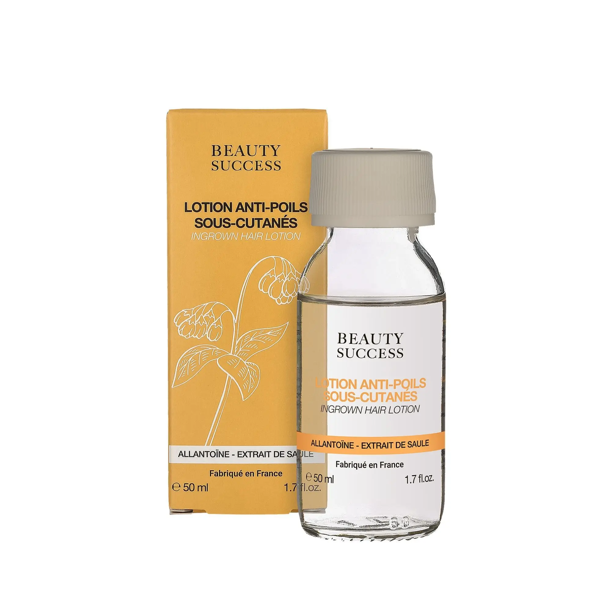 Beauty Success - Lotion Anti-Poils Sous-Cutanés Post-Épilation Corps- Epilation et décoloration