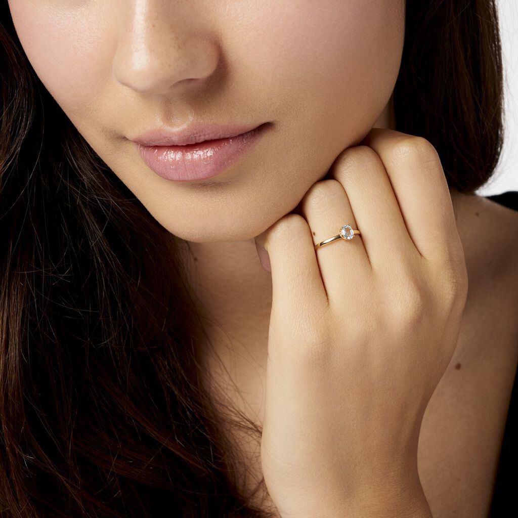 Bague Lily Or Jaune Topaze