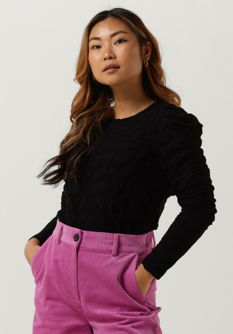 CO\\'COUTURE zwarte co'couture top dalia drape blouse