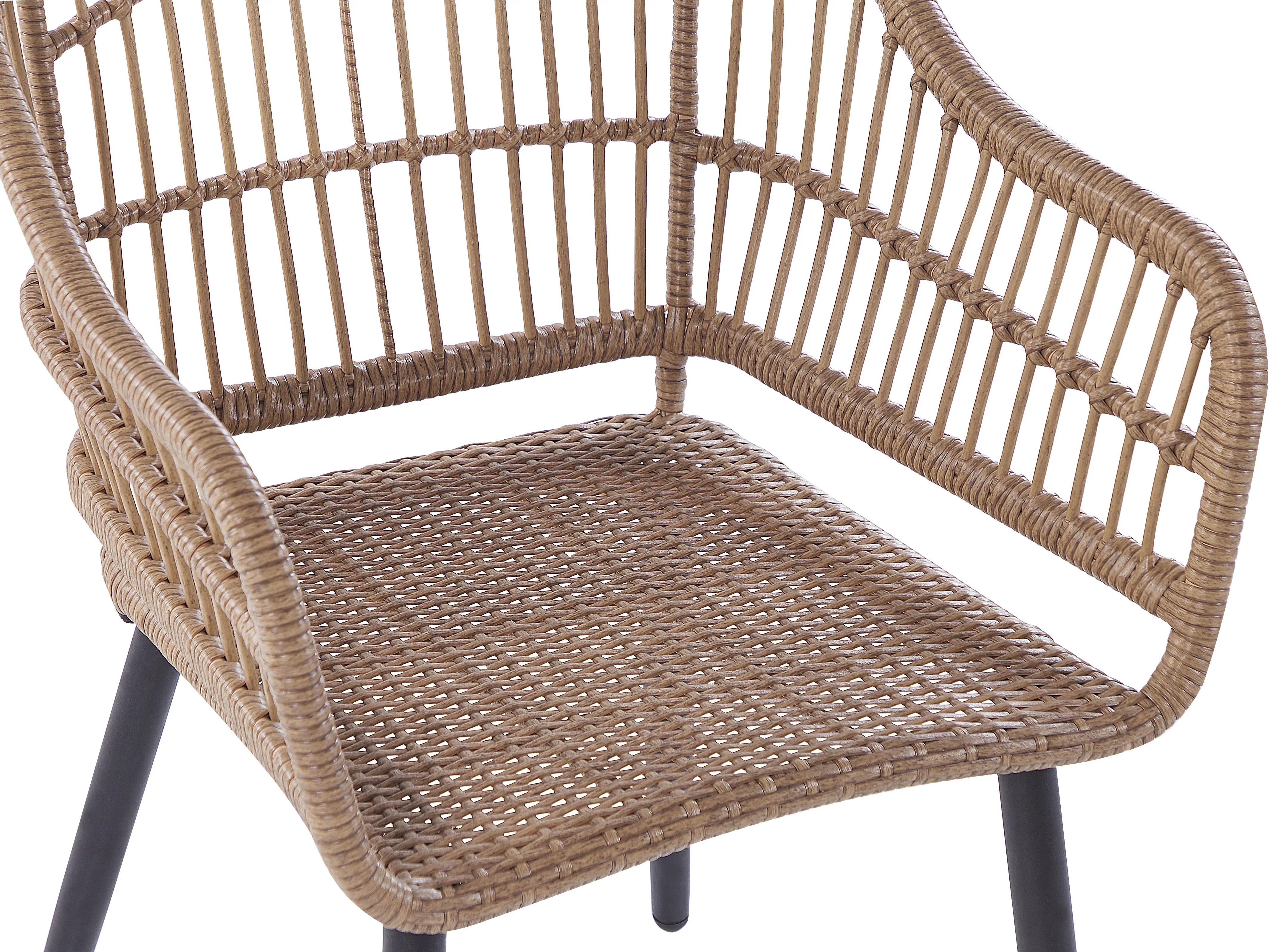 Tuinset 6-zits ALIANO II met kussens PE rotan Beige