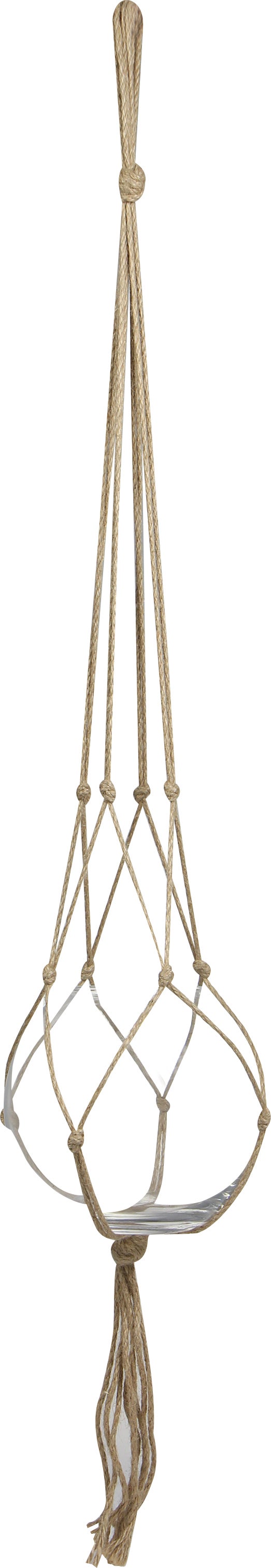 TS plantenhanger Macramé bruin H 120 cm