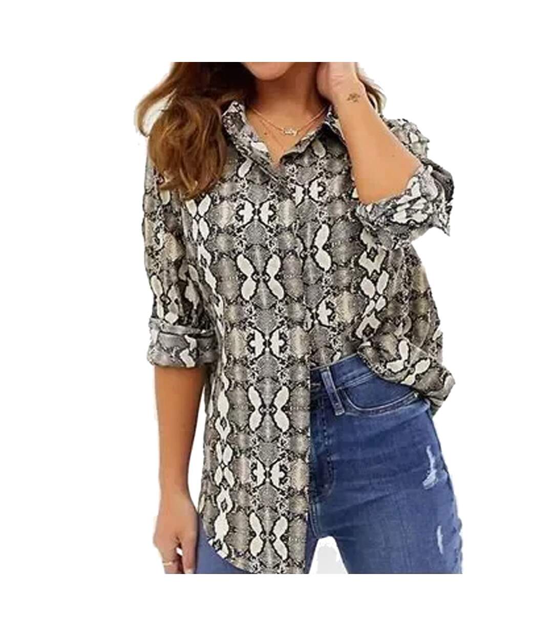 Chemise serpent Beige Femme Brave Soul Megan