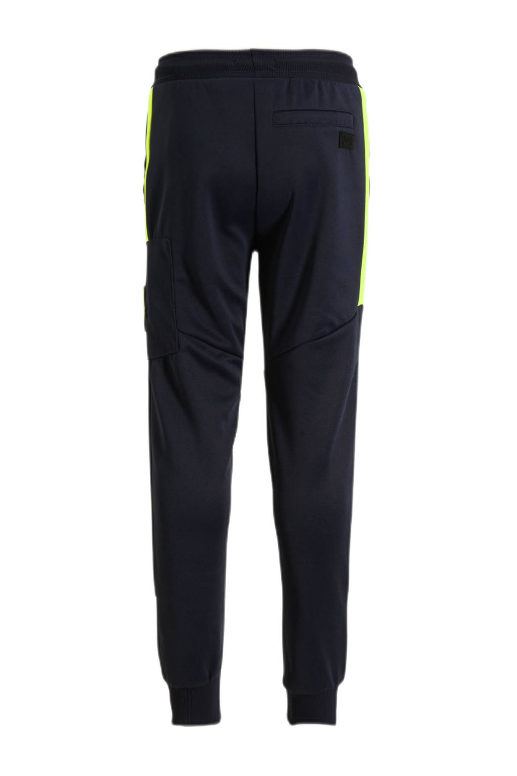 Orange Stars joggingbroek Rois met printopdruk donkerblauw