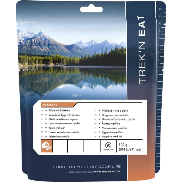 Repas lyophilisé TREK'N EAT OEUFS BROUILLÉS AUX OIGNONS 125G