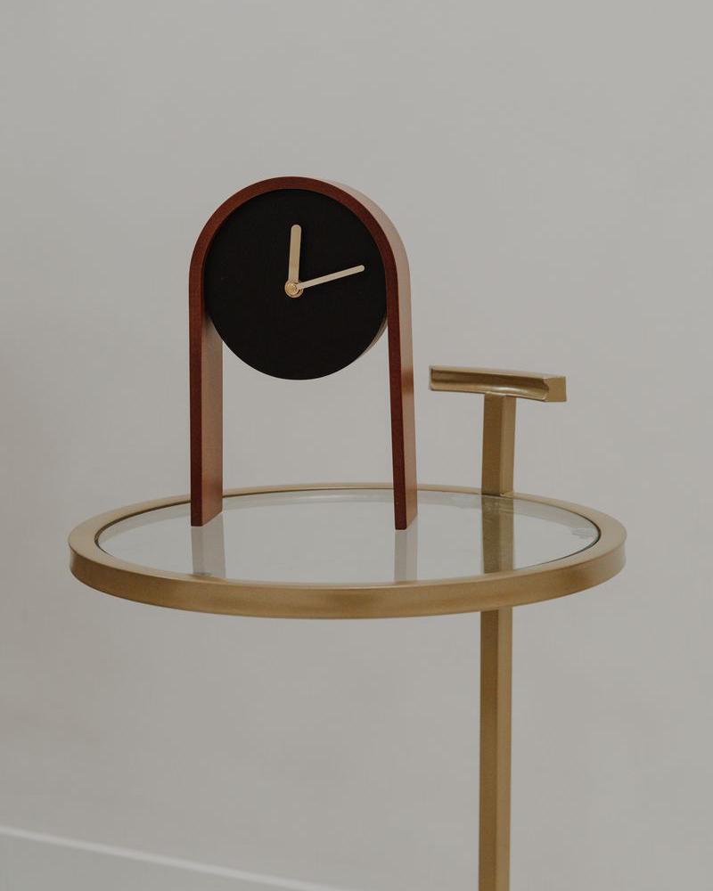 Klok BLATTEN 16 cm Zwart
