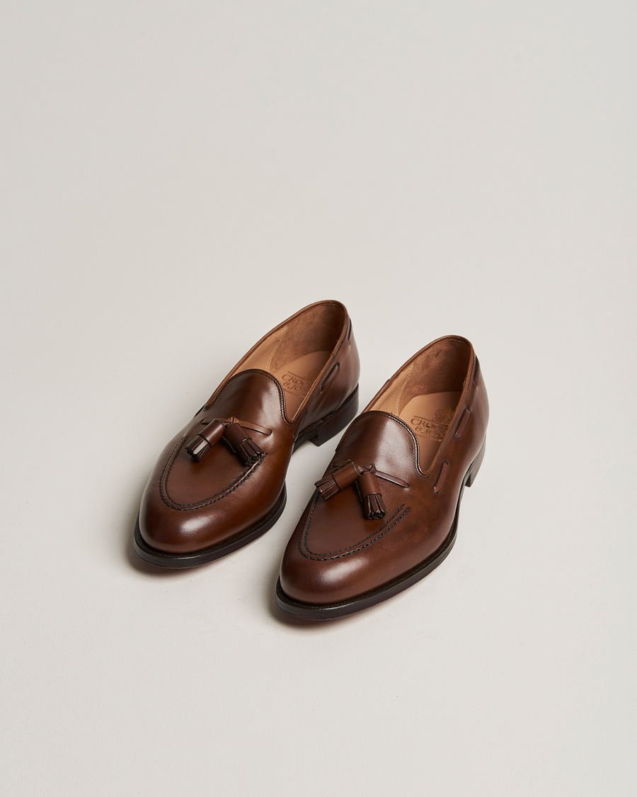 Crockett & Jones Cavendish Tassel Loafer Dark Brown Calf