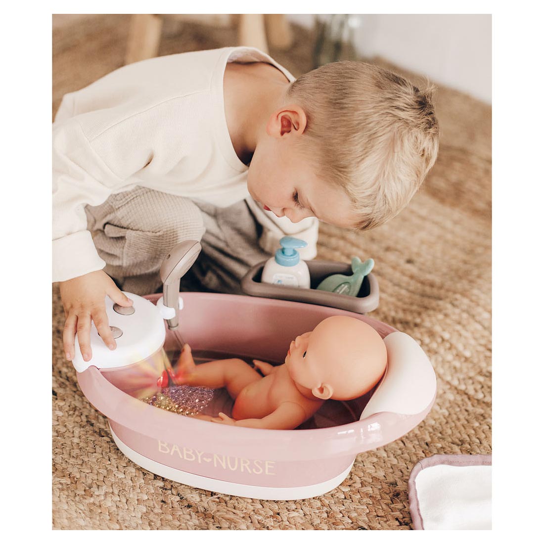 Smoby Baby Nurse Bad met Functies en Accessoires, 3dlg.
