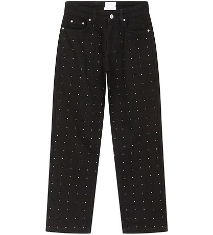 Grønt Jeans - Nadia Stone - Sort