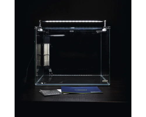 DENNERLE Nano Tank Plant Pro 55 L aquarium, Chihiros A II 451 LED verlichting inclusief binnenfilter, afdekglas, veiligheidsmat en beginnersbrochure.