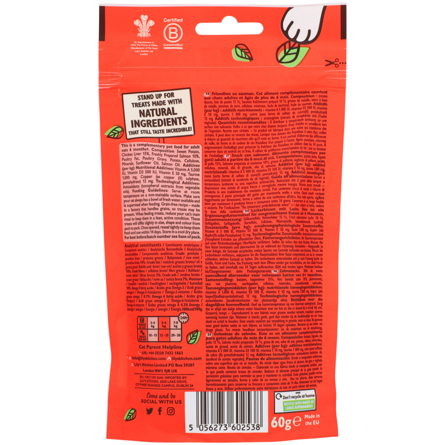 Lily's Kitchen Katzensnacks Treats Lachs