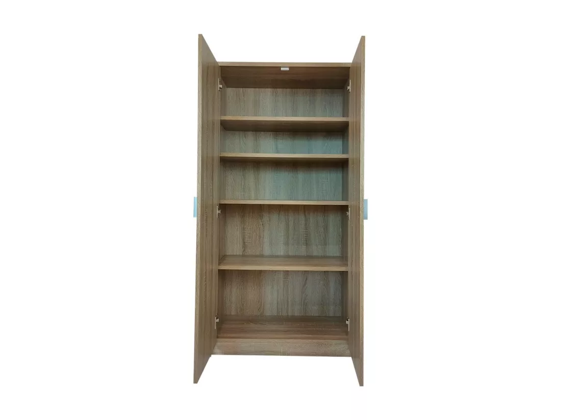 Armoire, collection TOLLY, 2 portes, 75x150 cm, coloris chêne sonoma