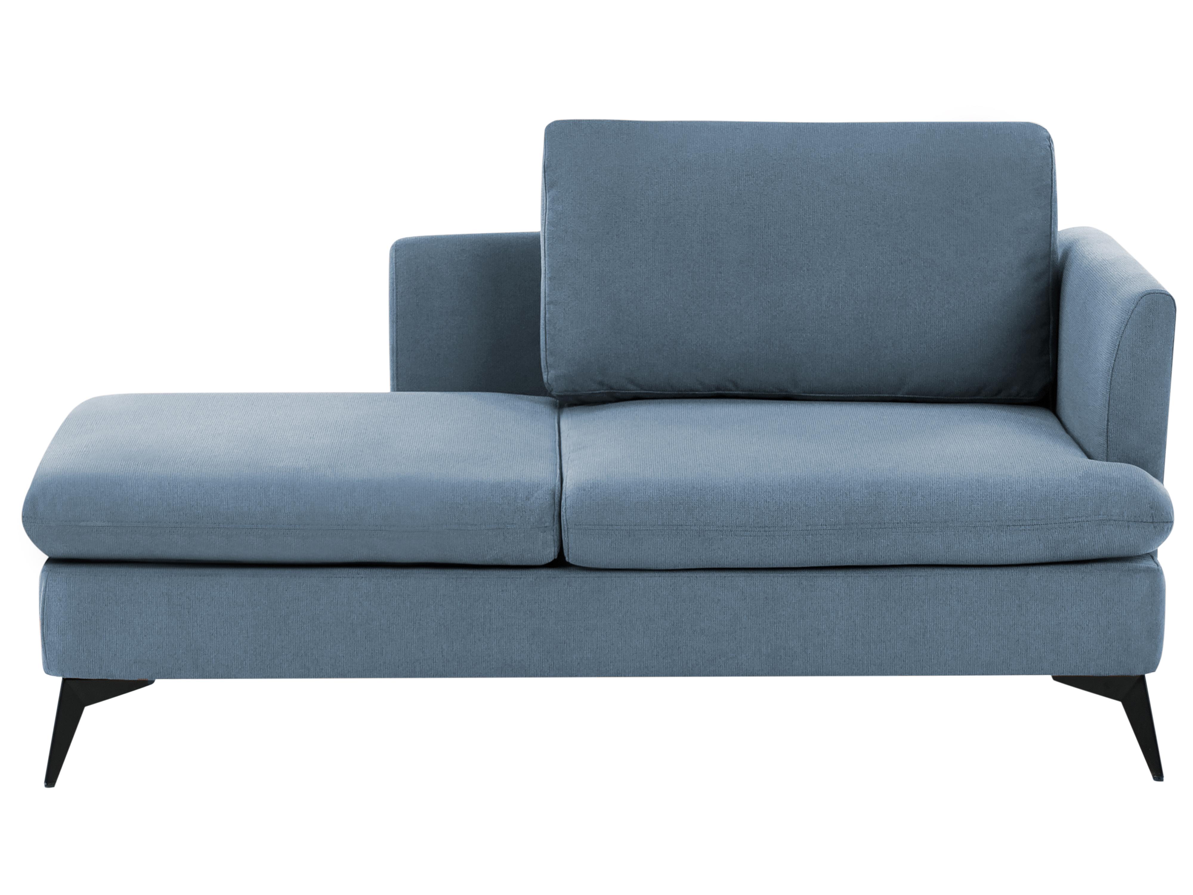 Rechtszijdige chaise longue SIEVOZ Stof Blauw