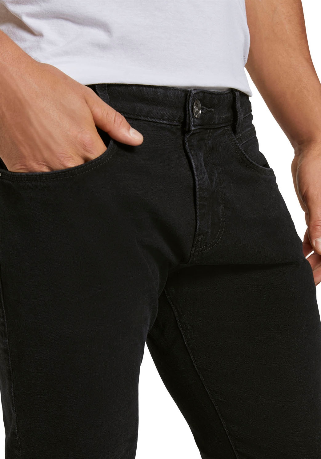 TOM TAILOR Slim-fit-Jeans »TROY« unifarben
