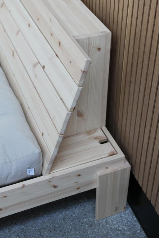 Karup Design Layers slaapbank met hoofdbord 180x200 naturel
