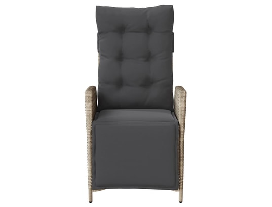 VIDAXL - Fauteuil Chaises inclinables de jardin lot de 2 avec repose-pied roti...