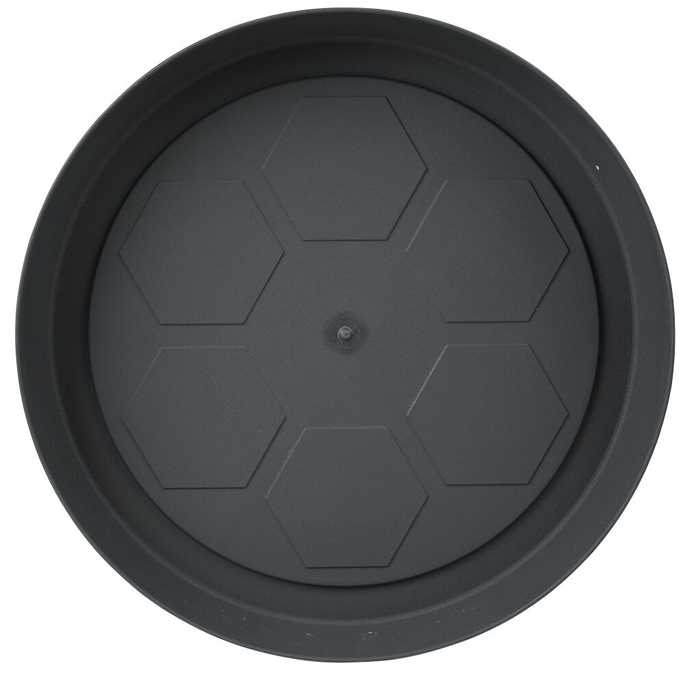 Soucoupe plastique pour pot rond 23 L gris anthracite