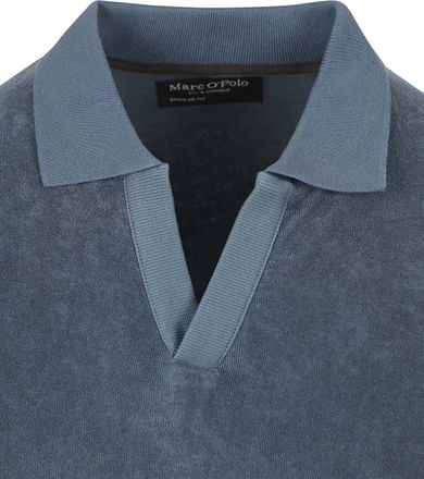 Marc O'Polo Poloshirt Riva Terry Cloth Blauw 524213453218-870 kopen