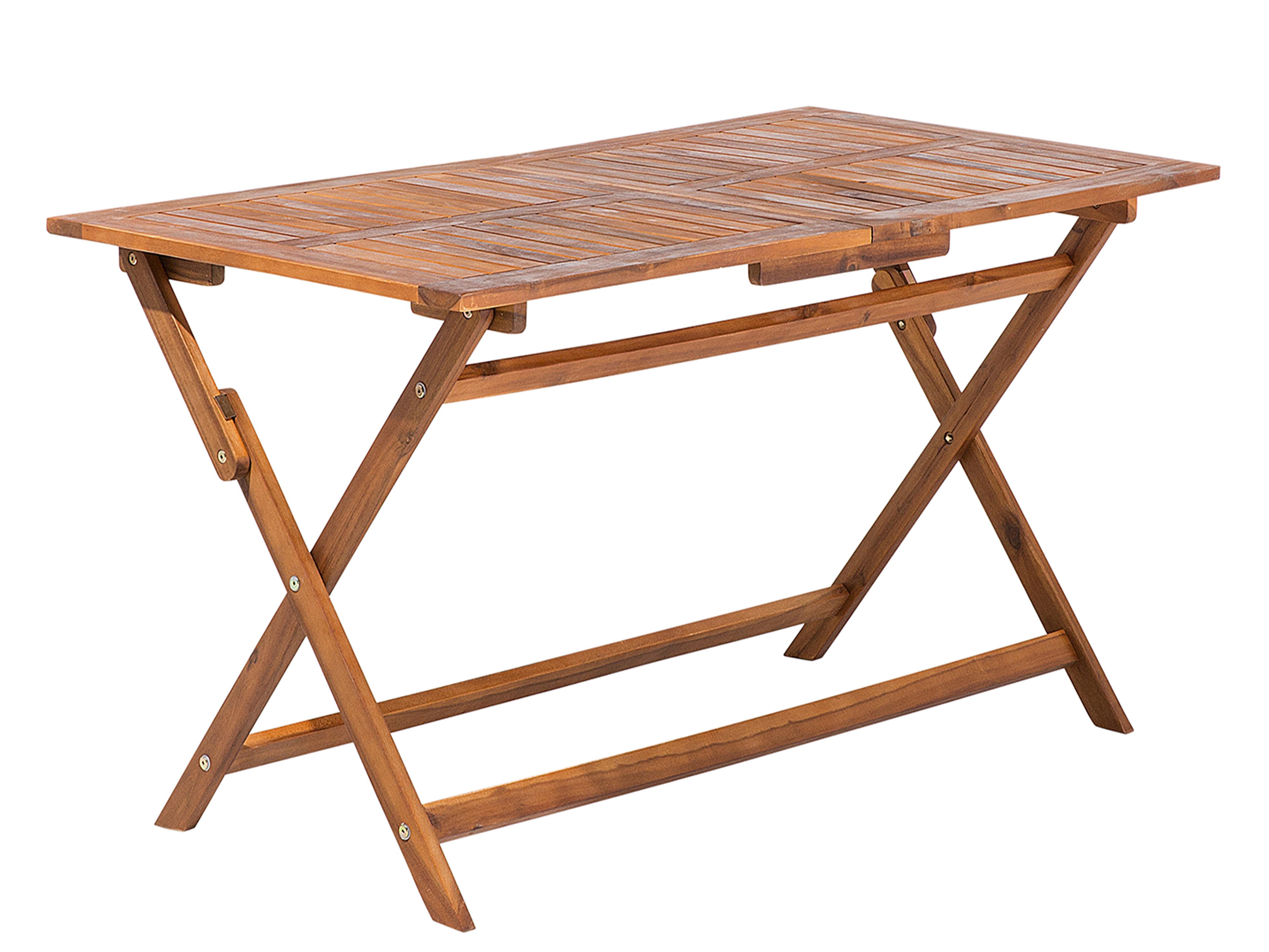 Tuin eettafel CENTO 140 cm 75 cm Acaciahout Bruin