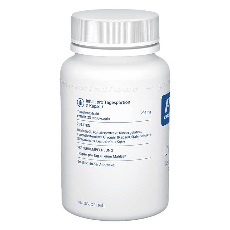 Pure Encapsulations Lycopene 20 mg Kapseln, 60 St