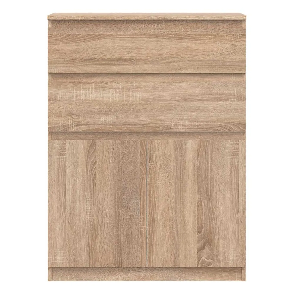 dansmamaison Commode 2 Tiroirs - Chêne Clair