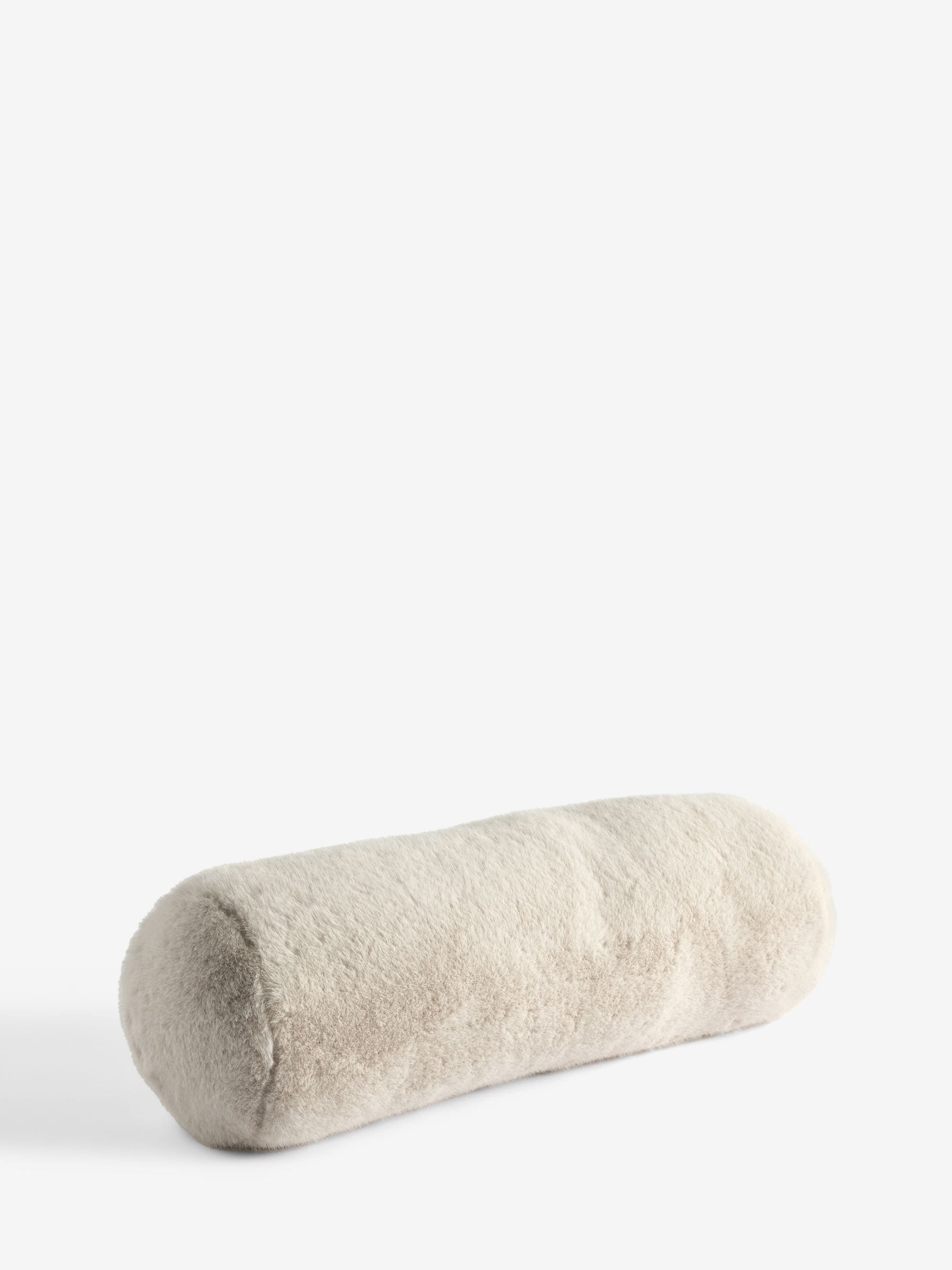 Cosy Plush Faux Fur Bolster Cushion
