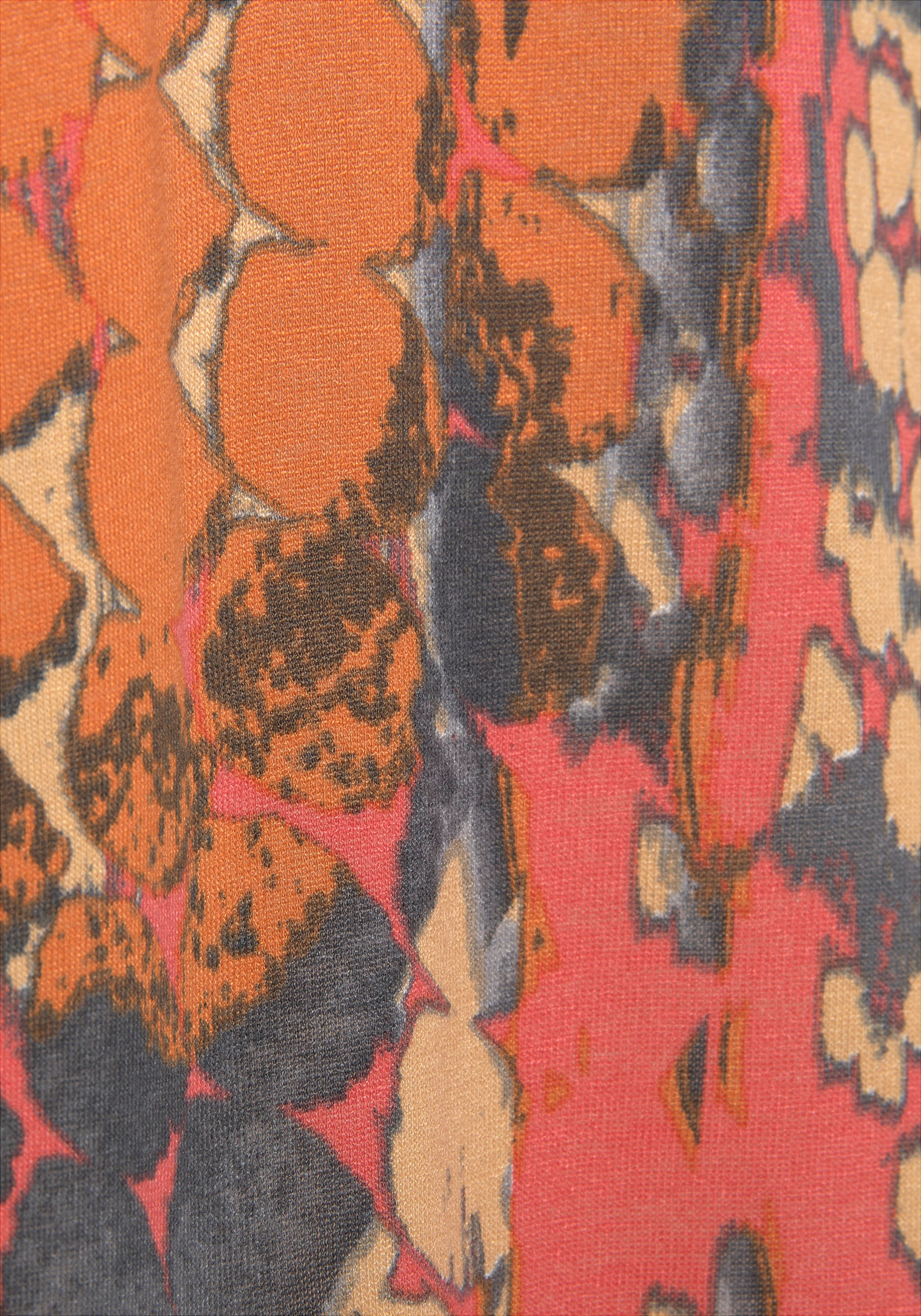 Buffalo Strandtop , mit Animalprint, sommerliches Blusentop mit V-Ausschnitt