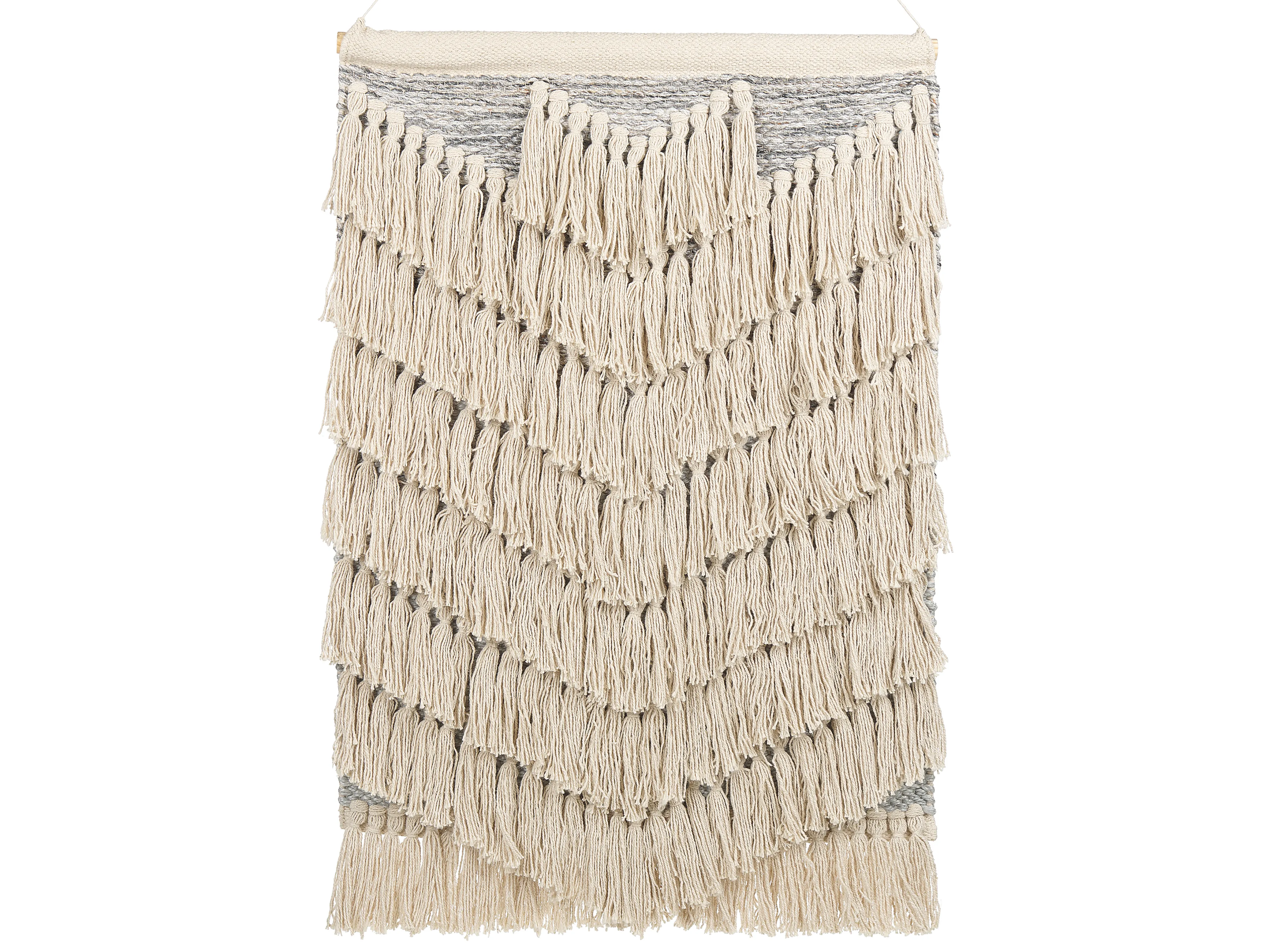 Stoffen wanddecoratie KOTRA Katoen 106 cm Beige