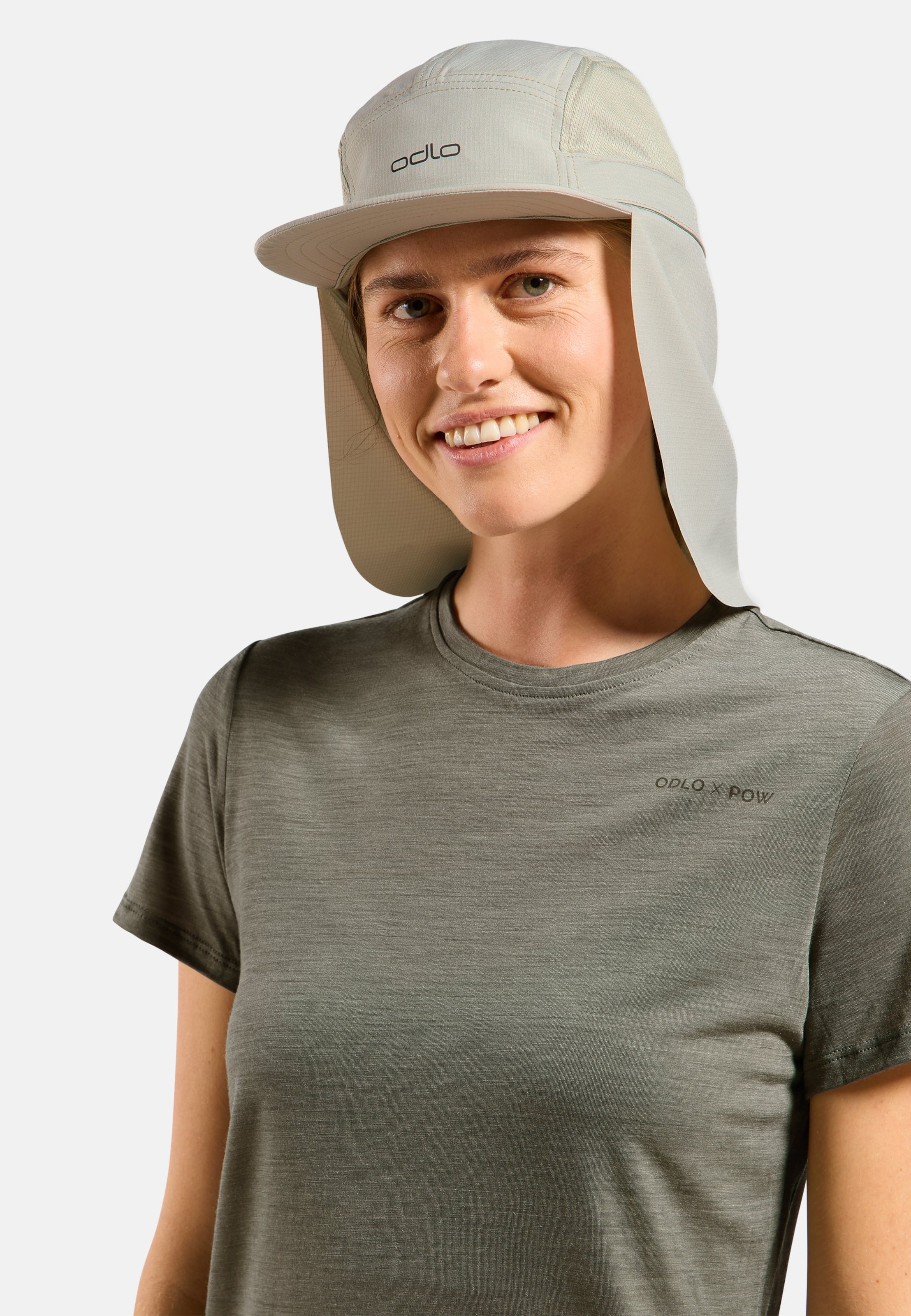Performance Light Cap mit Sonnenschutz in agate gray