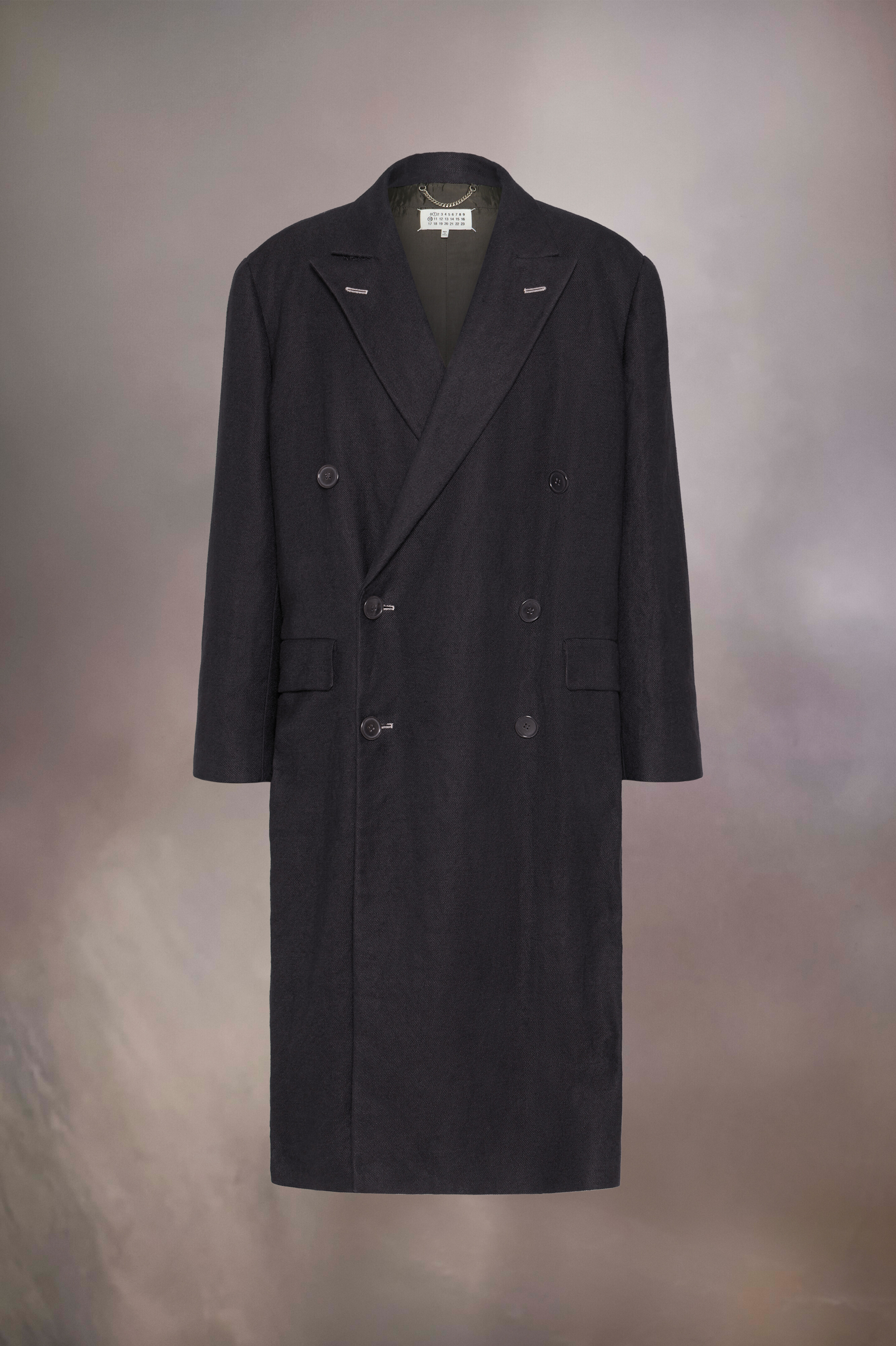 Manteau long tissé