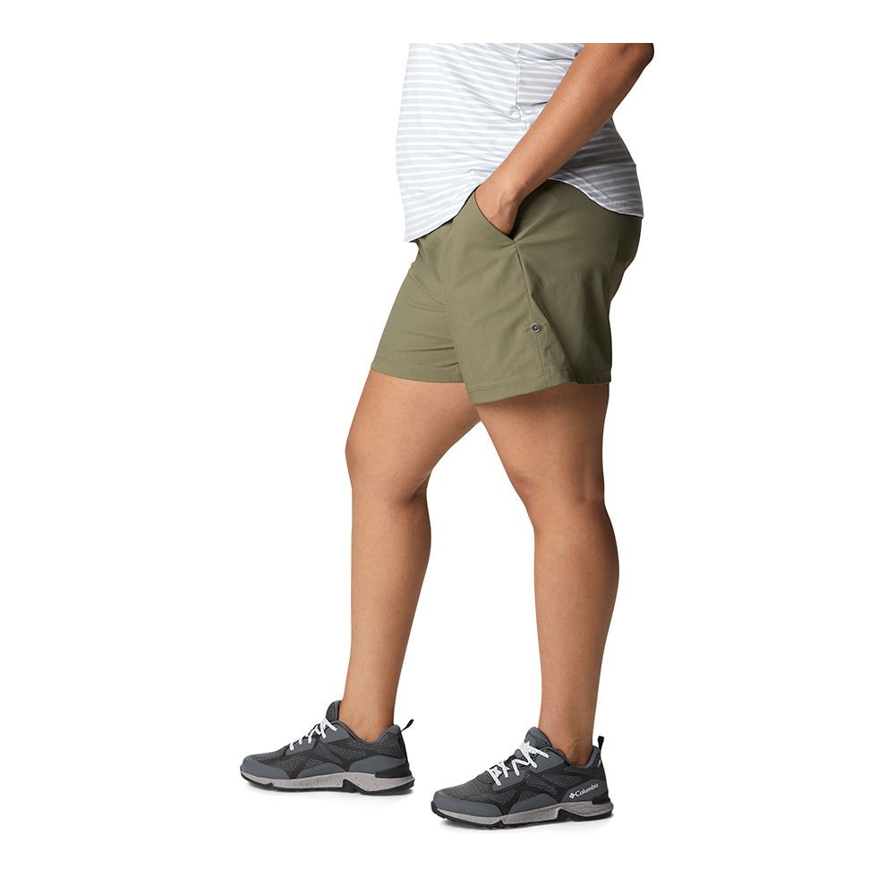 Columbia FIRWOOD CAMP II - Short Femme stone green