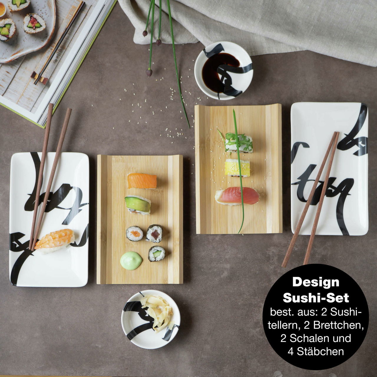 Moritz & Moritz Sushi Set 10tlg. Schrift