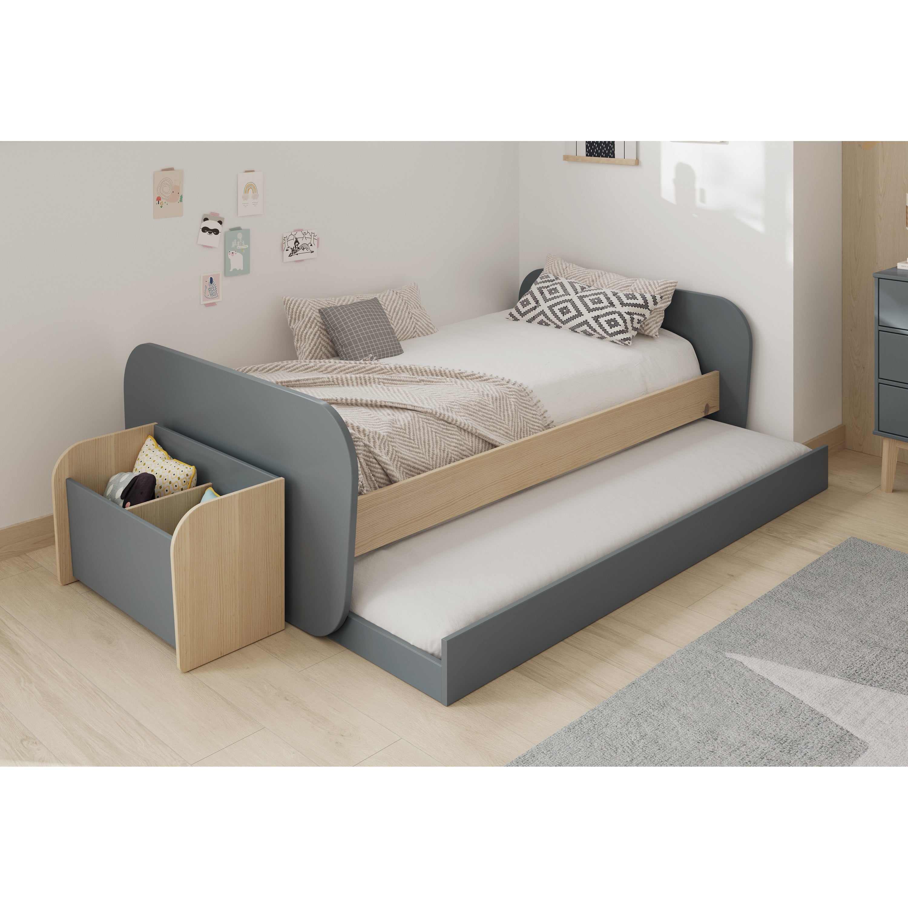 Marckeric - Bed Esteban - Groen - 205.4x102x65cm