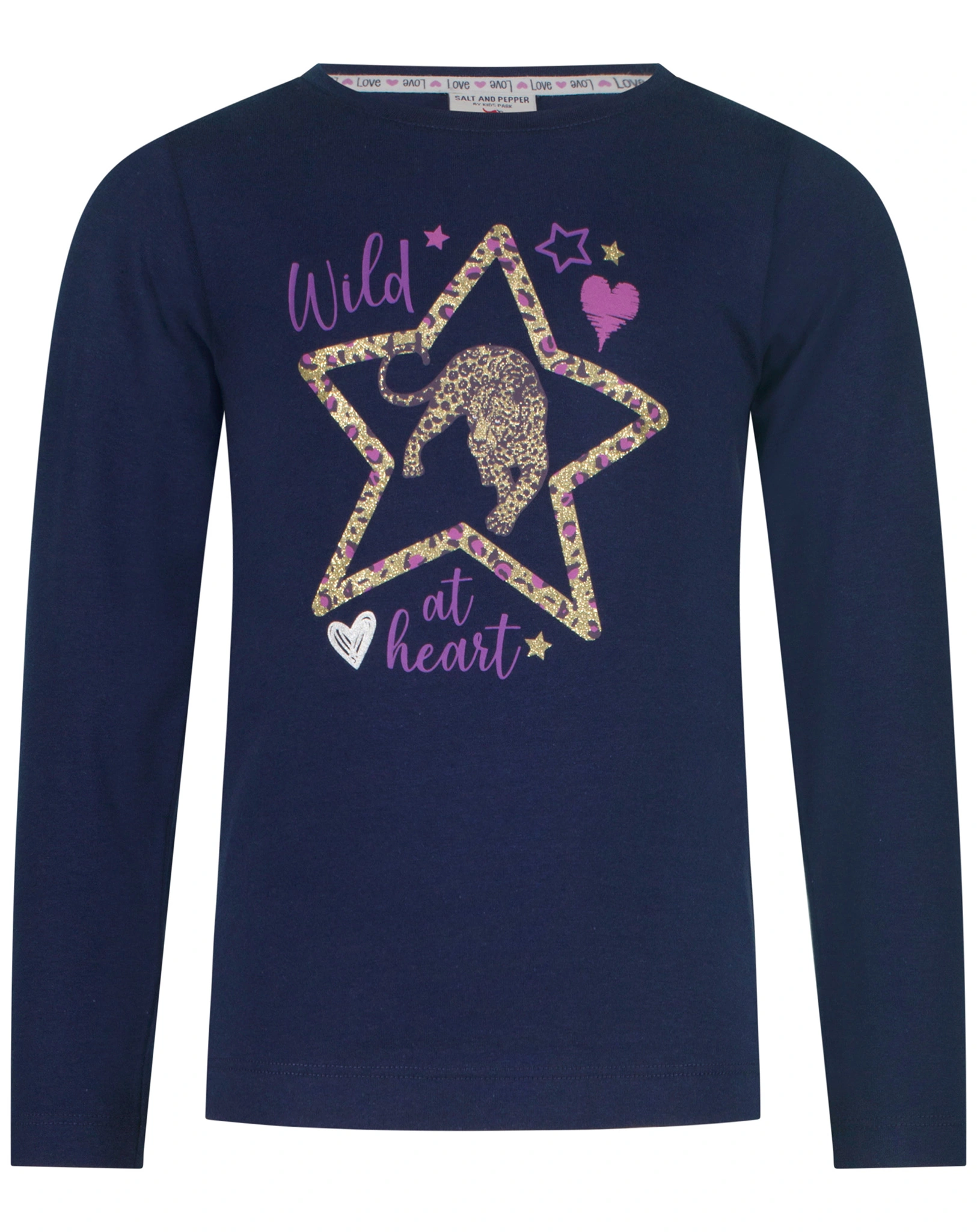 Langarmshirt GOOD TIMES - WILD AT HEART in true navy