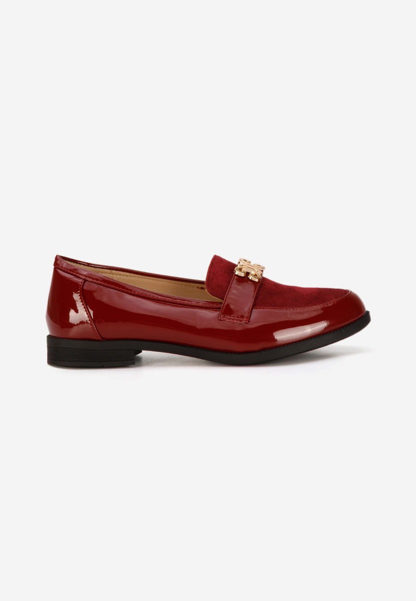 Mocassins femme bordeaux Ananya