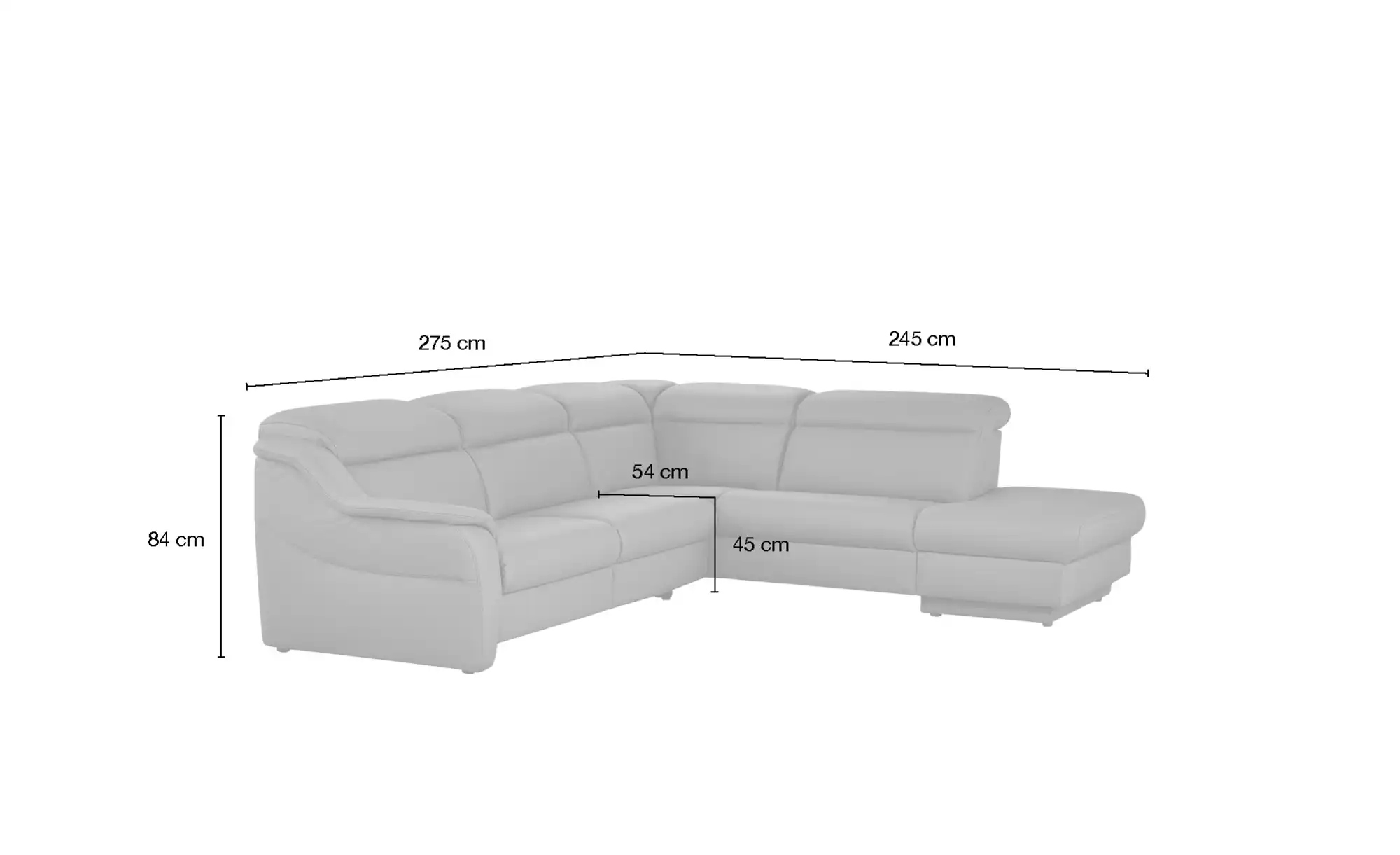 himolla Ecksofa Leder 9707