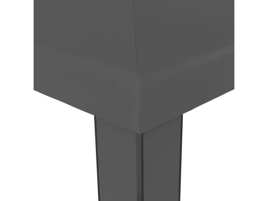 Tonnelle avec toit double 3x6 m Anthracite