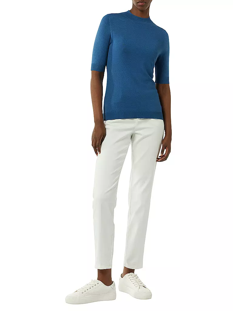 COMMA Pullover Slim Fit blau