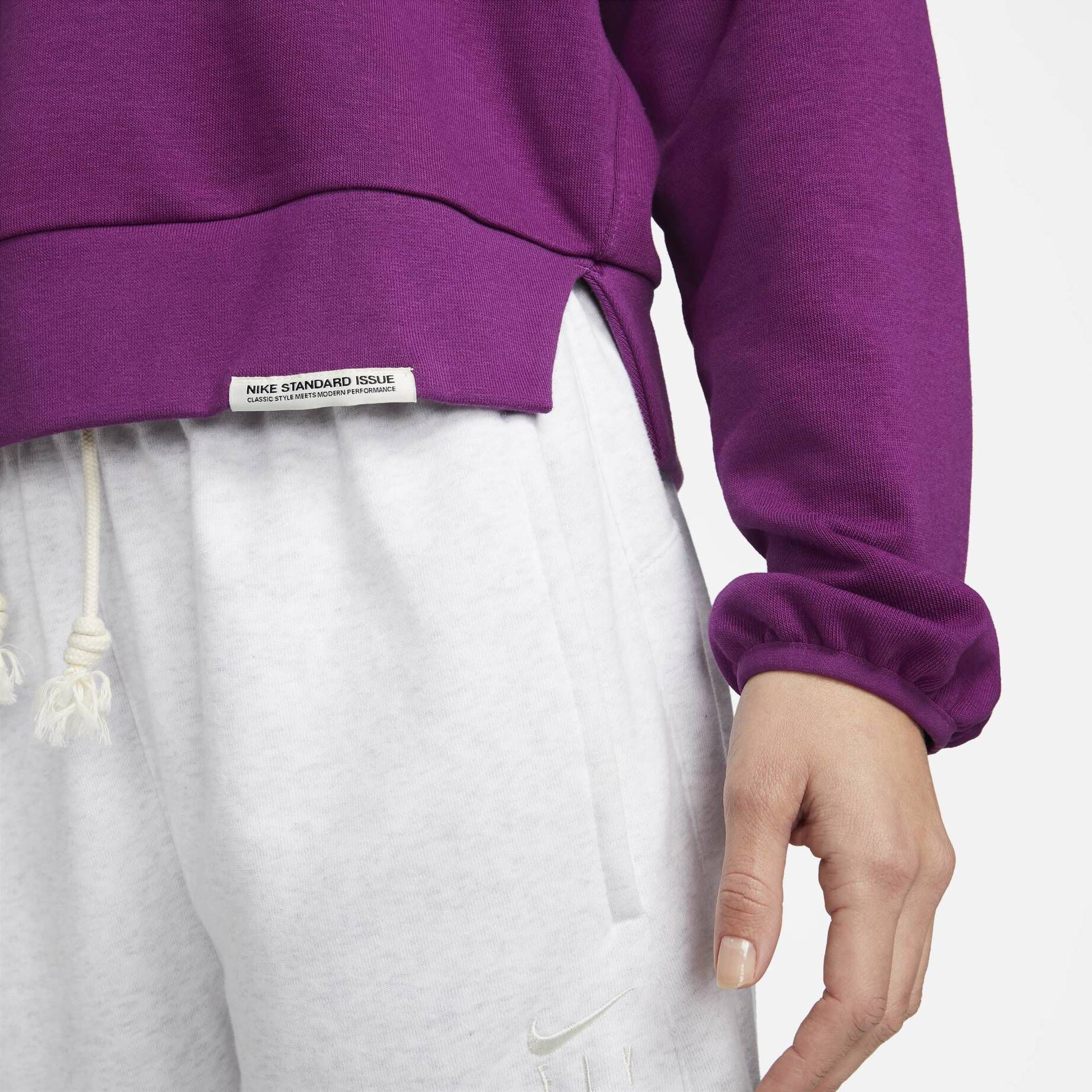 Nike| Damen Sweatshirt FLY DRI-FIT Oversized Fit cropped