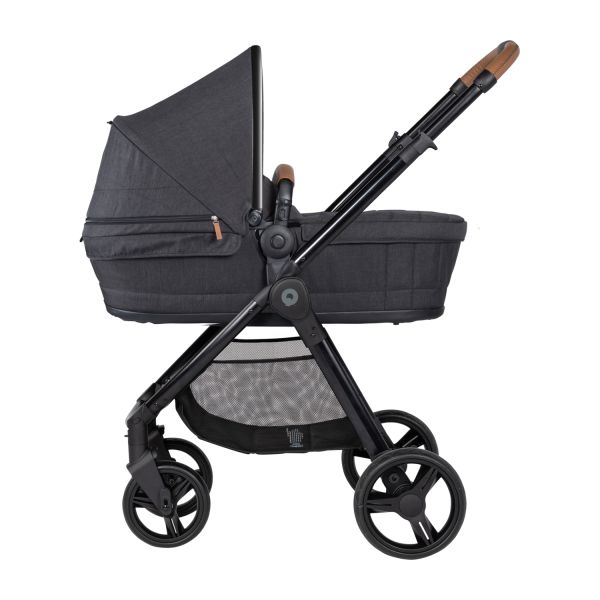 Qute Q-Move Kinderwagen 2-in-1 - Zwart Frame - Jeans Zwart