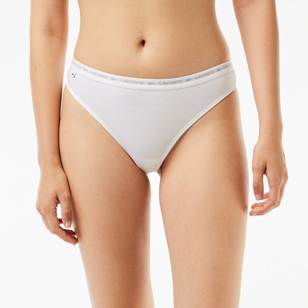 LACOSTE<br>Conjunto de 3 tangas de algodão