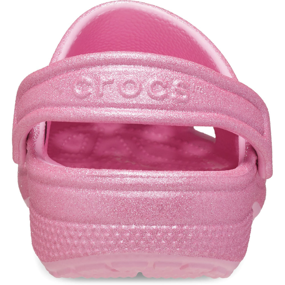 Køb Crocs Pink Tweed Glitter Classic Glitter Clog