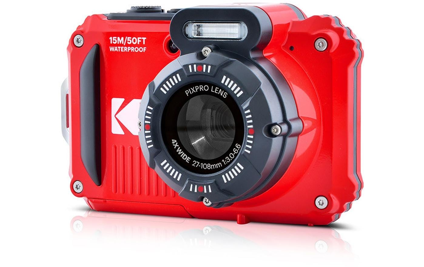 Unterwasserkamera PixPro WPZ2 Rot<br>Wasser-, stoss- und staubdichte, Point & Shoot-Kamera
