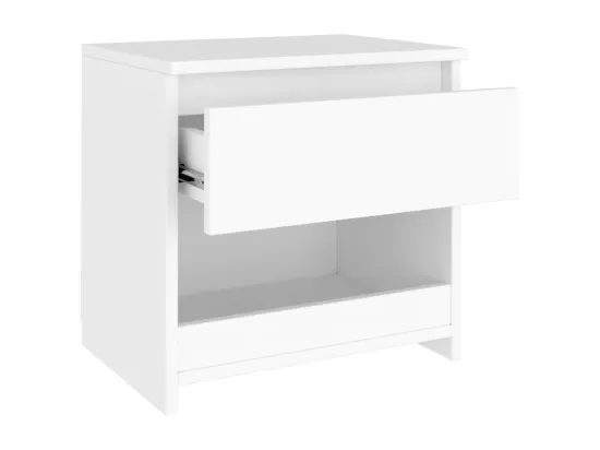 Tables de chevet 2 pièces Blanc 40x30x39 cm Aggloméré