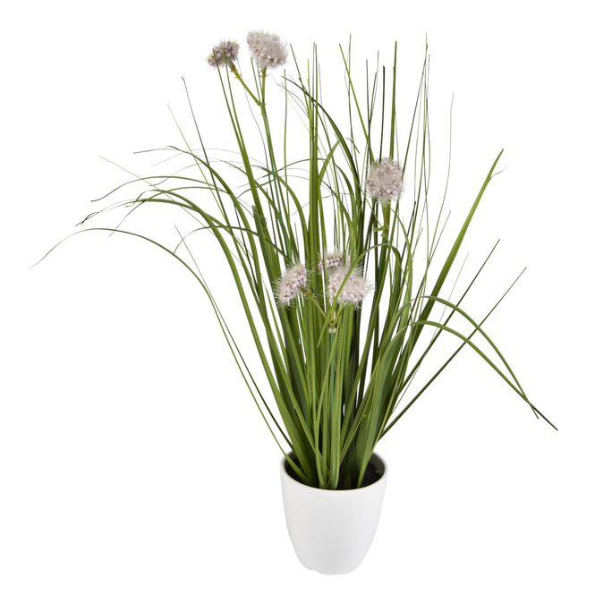 Dekogras mit Topf - ca. 36 cm - 1 Stück
