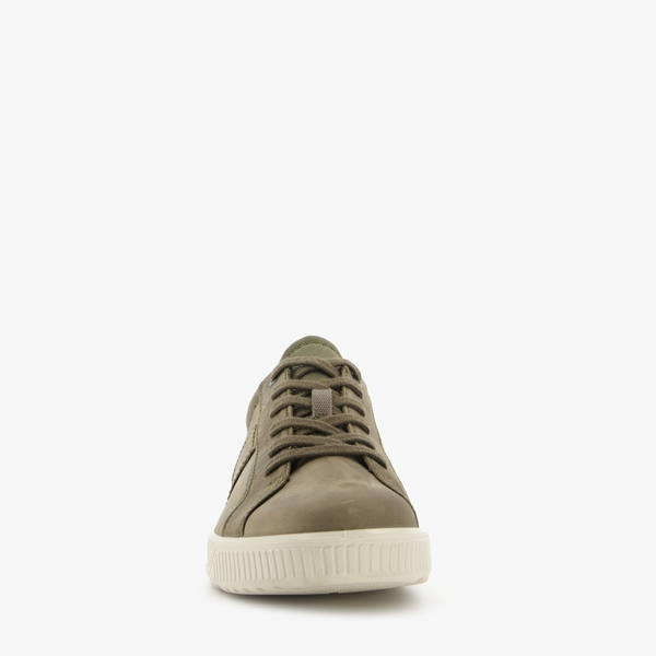 Ecco Byway leren heren sneakers bruin/groen