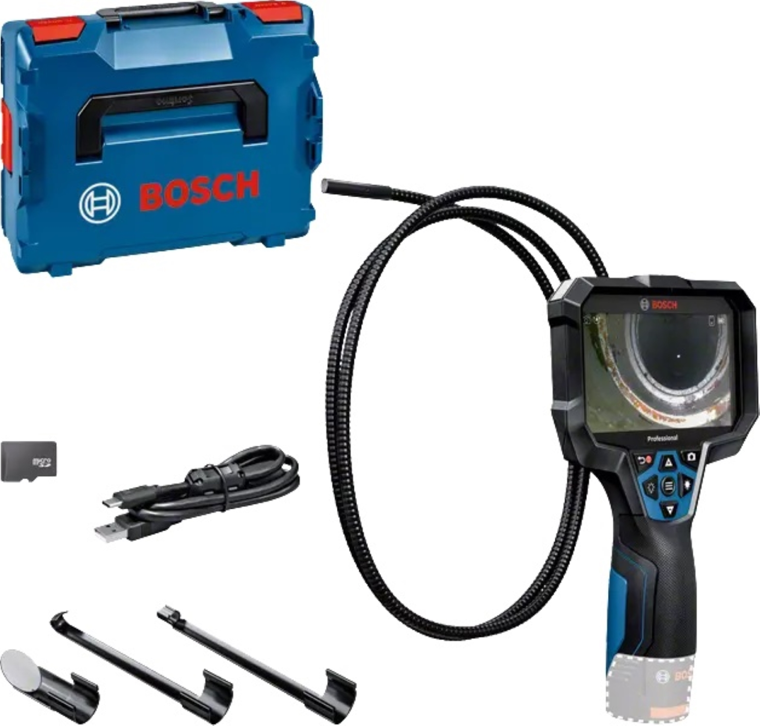 Bosch GIC 12V-5-27 C 12V accu Inspectiecamera body in L-boxx