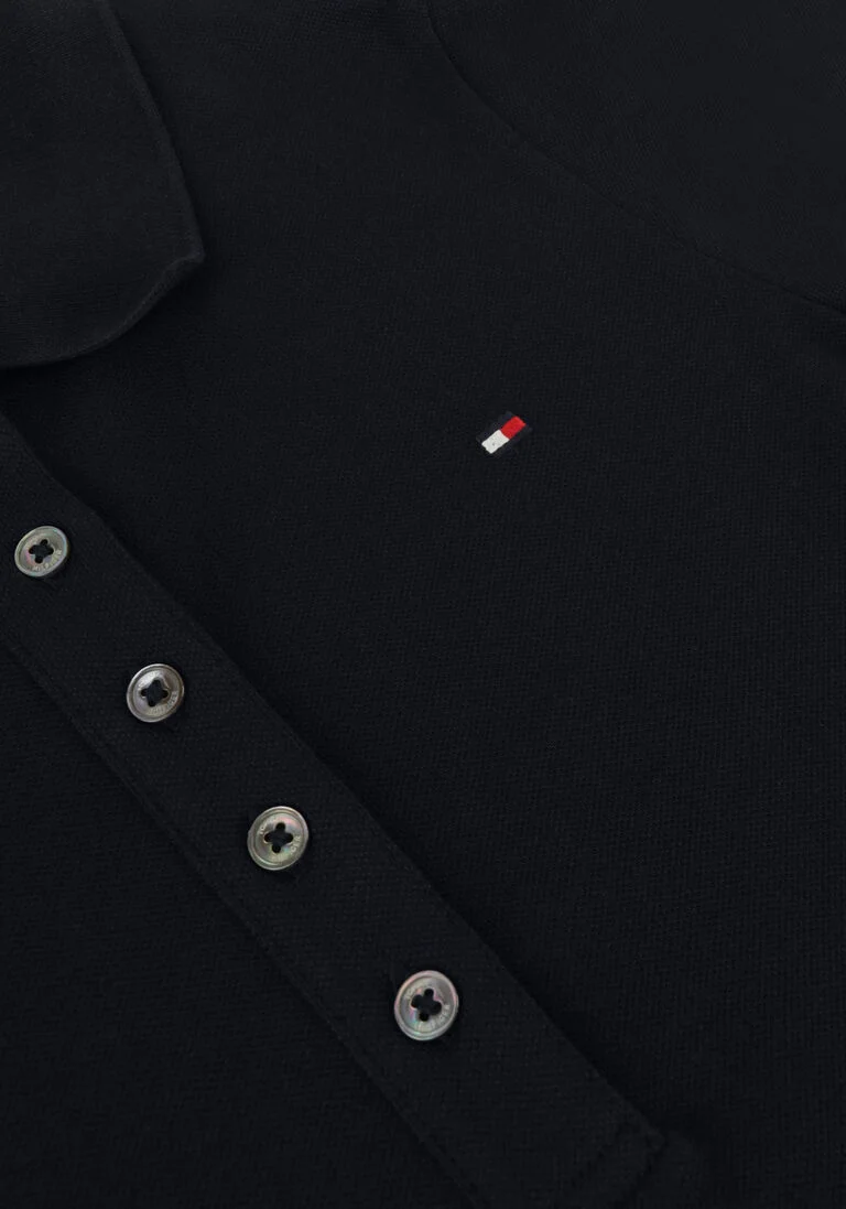 TOMMY HILFIGER donkerblauwe tommy hilfiger polo 1985 slim pique polo ss